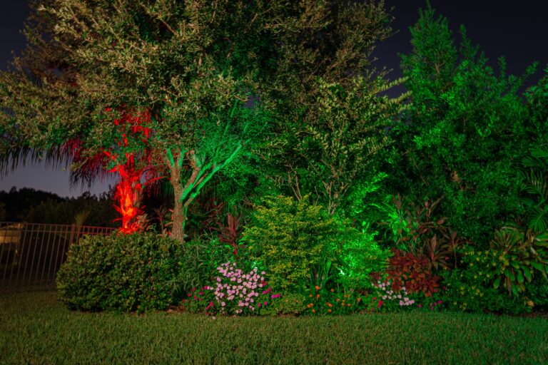 color full led landscape lighting