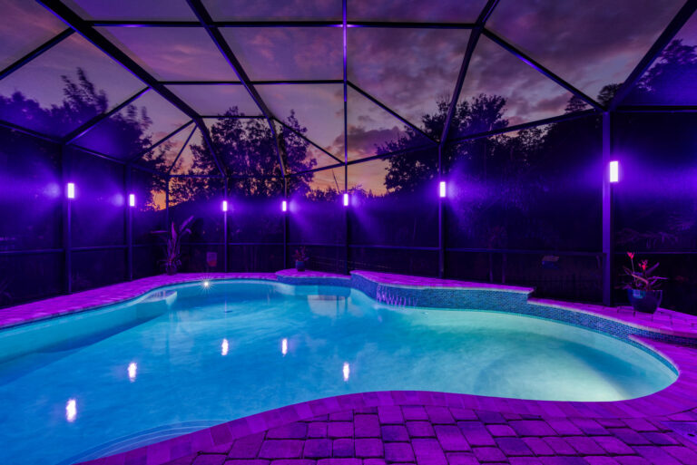 color changing lights for pool cage