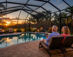 Pool cage lighting