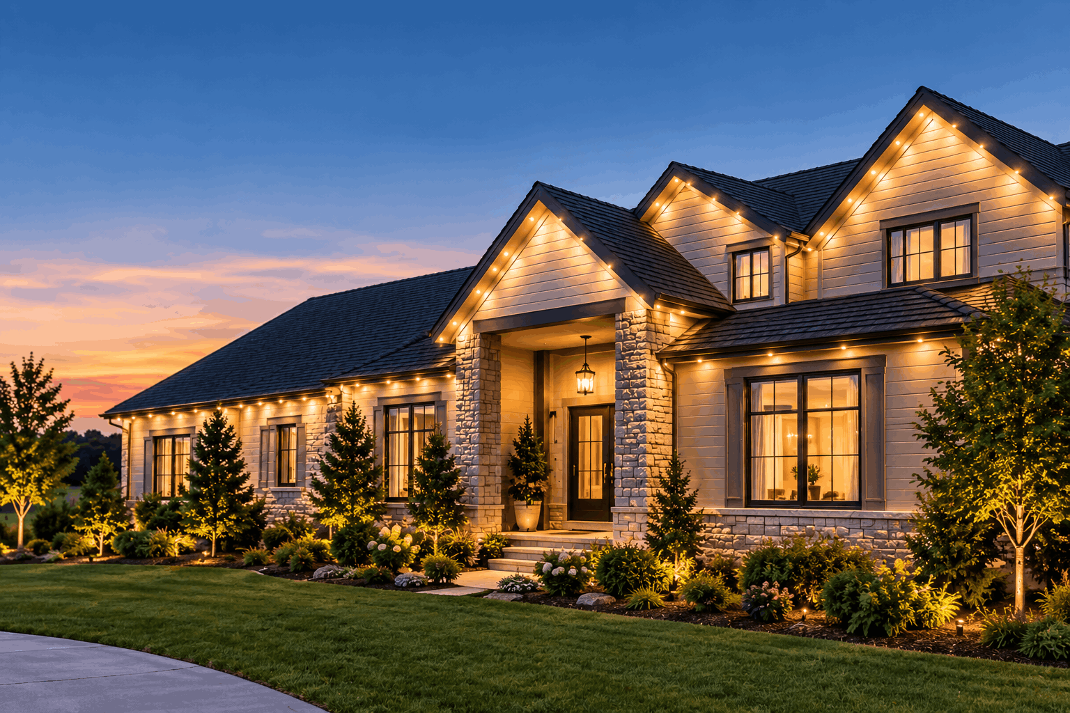 permanent outdoor lightings